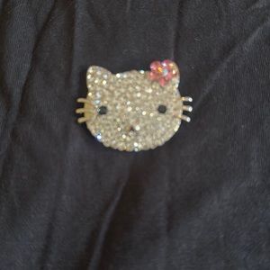 Hello kitty brooch pink sparkle rhinestone
